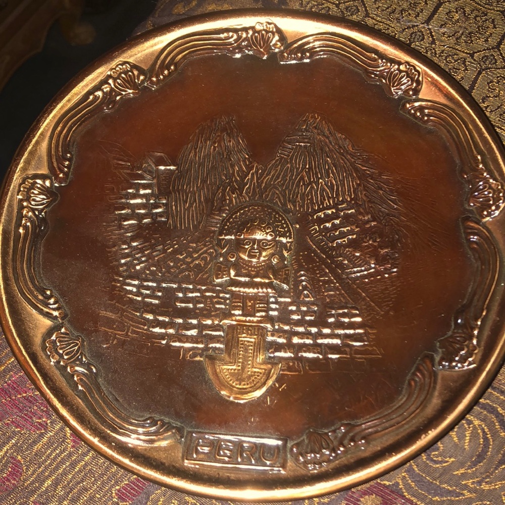 Peruvian copper plate